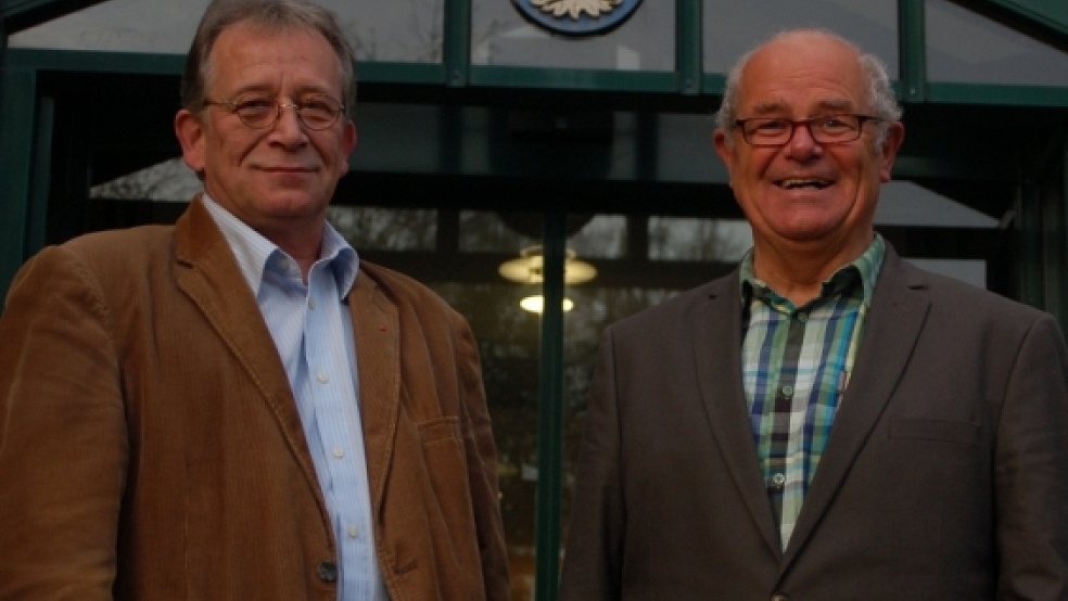 Eine zweiköpfige Gruppe im neuen Stadtrat bilden Stuart Vollmerhaus (Die Linke) und Heinrich-Friedrich Holtkamp, rechts, von der Sozialen Fraktion.  © Jansen