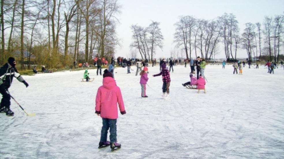 Viel Betrieb herrscht auf der Schöfelfläche in Weenermoor. © Foto: privat