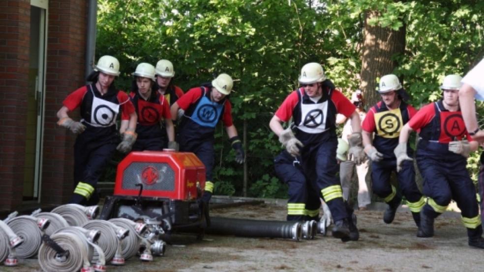 Kamen gut aus den Startlöchern: die Wettkampfgruppe aus Bunde. Die Gastgeber belegten den zweiten Platz. © Foto: Loger