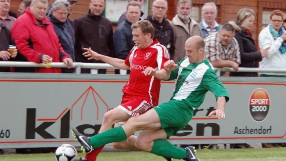 Beackerte die rechte Seite auch in seinem letzten Spiel unermüdlich: Bundes Marc Buntjer.  © Foto: Mentrup