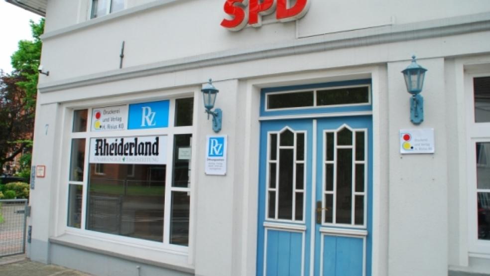 Ab sofort beherbergt das Haus Risiusstraße 7 (SPD-Büro) die RZ-Geschäftsstelle, denn im Stammhaus wird eifrig renoviert.  © Hanken