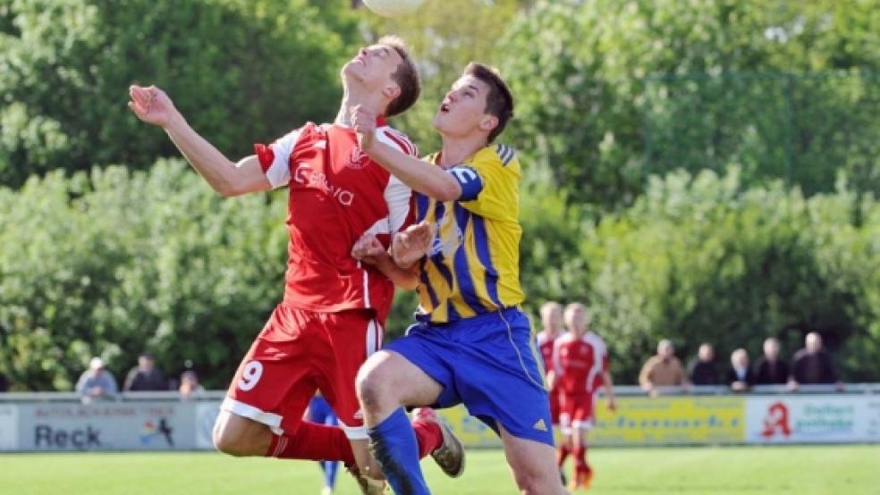 Treffen sich Ende September zum Derby: Bundes Keno Schmidt (l.) und Weeners Derk Schüür. © Foto: Bruins