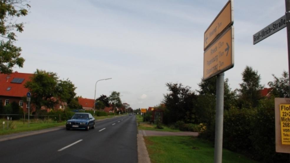 Die Graf-Ulrich-Straße wird jetzt saniert, die ersten Bauarbeiten beginnen am kommenden Mittwoch. © Hoegen