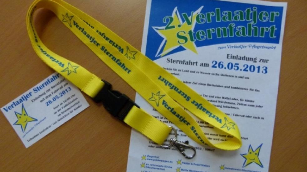 Einen Schlüsselanhänger gibt es für einen an allen sechs Stationen abgestempelten Teilnahmeschein, mit dem man sich auch an einer Verlosung beteiligen kann. © privat