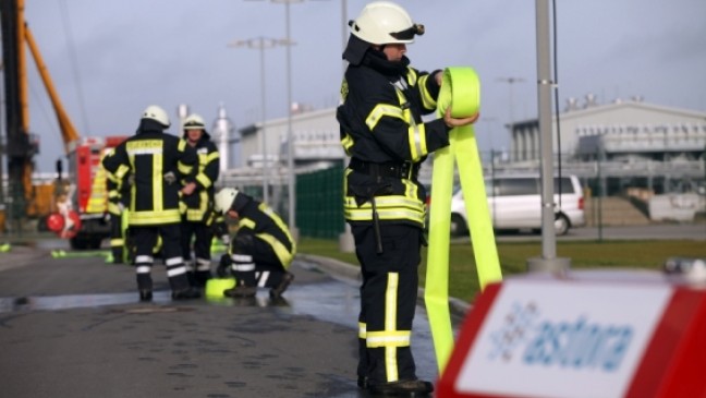 Alarm an Gaspeicher und Pipeline-Station