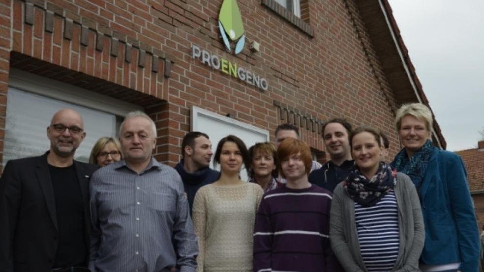 Die »Proengeno«-Belegschaft um die Geschäftsführer Martin Refle und Konrad Kruse (von links) stellten die Angebotserweiterung ihres Unternehmens vor. © Wübbena