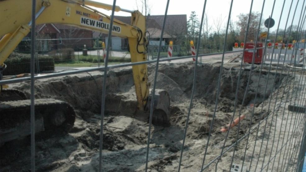 Auf der Baustelle wurde erneut Munition gefunden. © Szyska