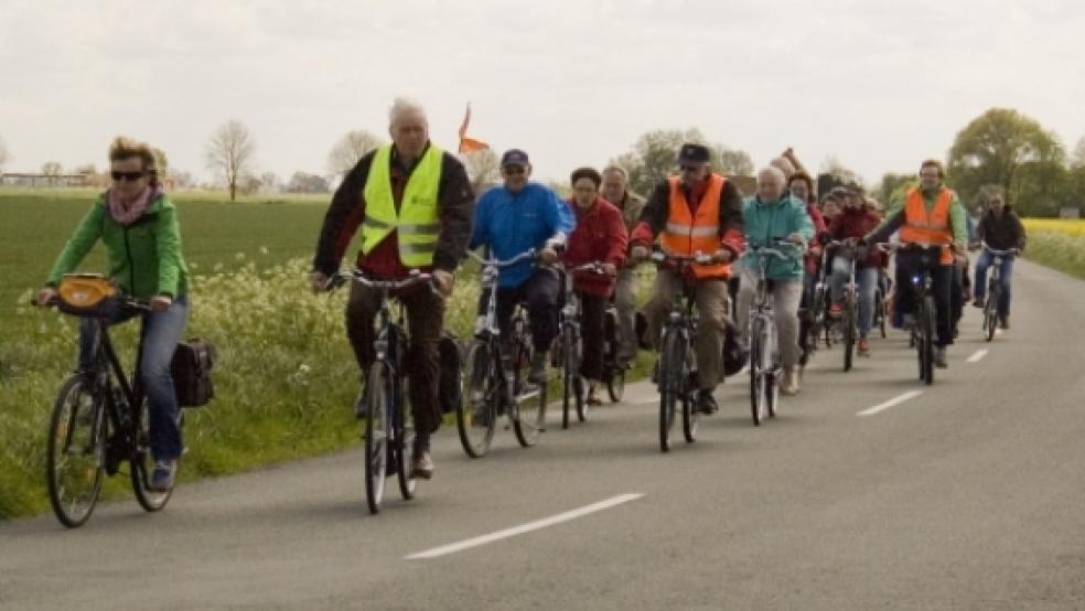 Auf den Spuren der Dollartgeschichte waren am Sonnabend zwei Radfahrer-Gruppen auf der »Cosmas & Damian«-Route unterwegs. © de Winter 