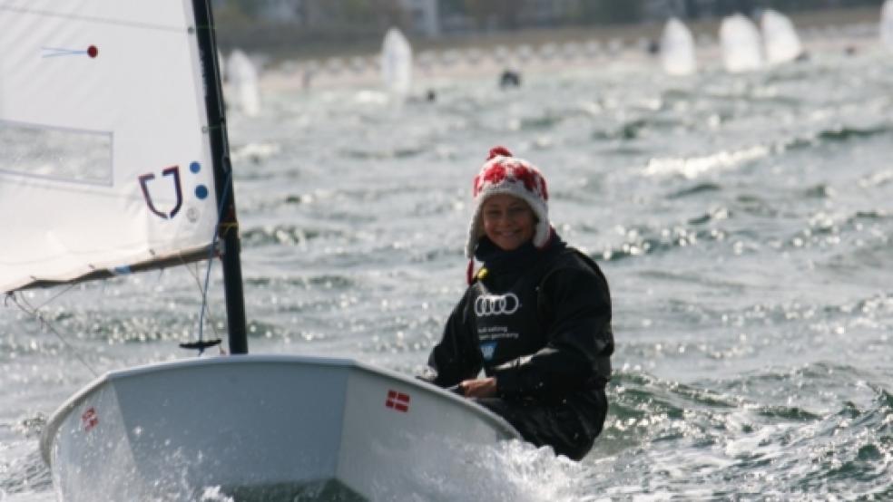 Gut lachen hatte Deike Bornemann: Sie gewann die Ausscheidungsregatta und ist für die WM qualifiziert. © Foto: privat