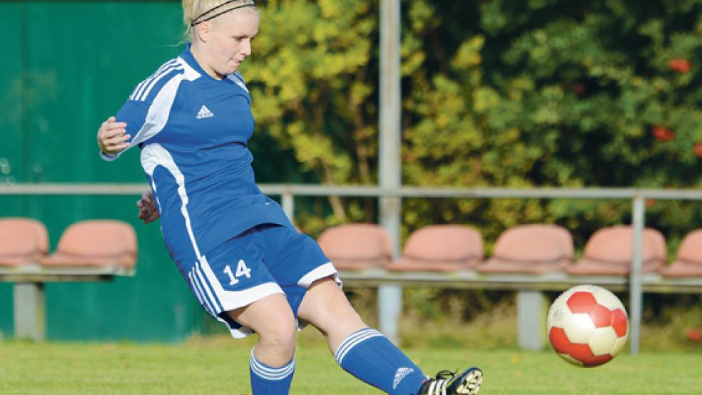 Möhlenwarfs Fußballerinnen könnten in der kommenden Saison gegen Teams aus allen vier ostfriesischen Fußballkreisen spielen. © Foto: Mentrup