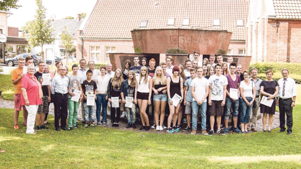 Mit 40 Schülern aus drei Weeneraner Schulen waren es so viele Projekt-Teilnehmer wie nie.  © Fotos: de Winter