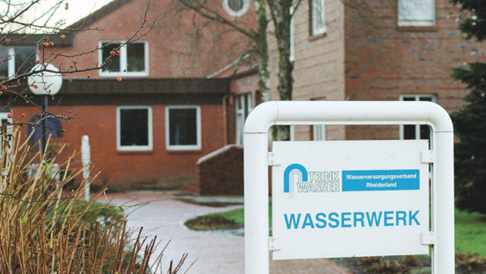 Am Wasserwerk in Weener werden voraussichtlich Ende Februar zwei mobile Aktivkohle-Filter installiert. © Foto: Szyska