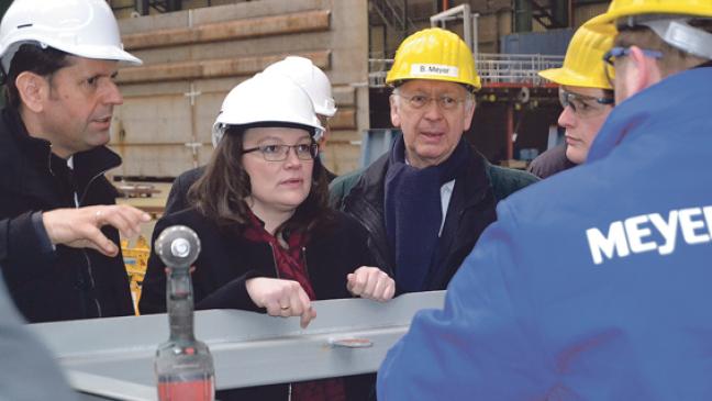 Nahles lobt Meyer als Vorbild