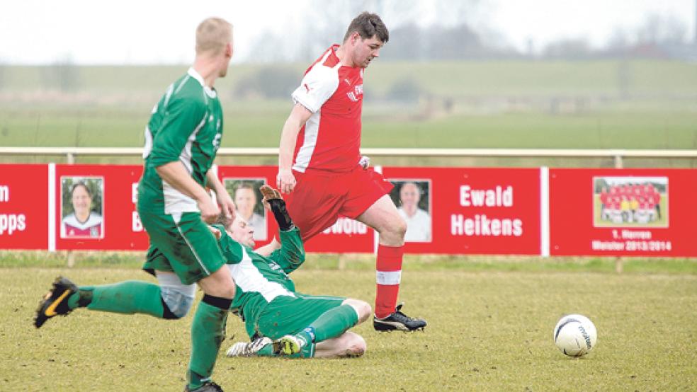 Mit einem energischen Antritt nach einer starken Balleroberung leitete Ralf Beerens das zweite Tor ein. © Foto: Mentrup