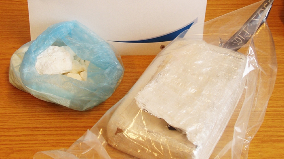 Das beschlagnahmte Rauschgift aus Bunderneuland: 1,1 Kilogramm Kokain führte ein 30-Jähriger mit sich. © Foto: Bundespolizei