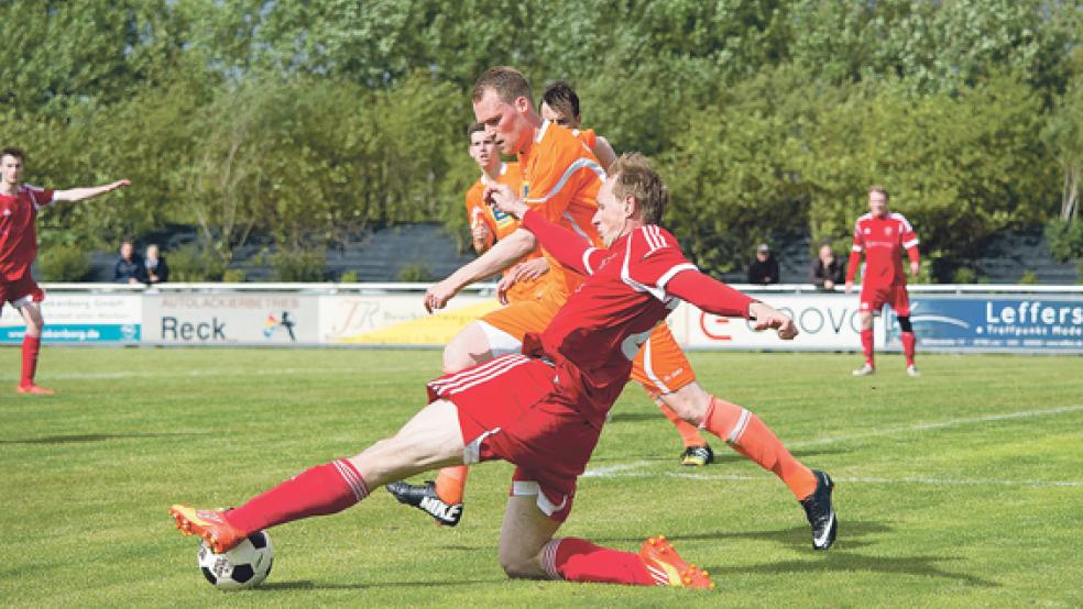 Johann Lübbers stürmte wegen mangelnder Beschäftigung in der Defensive kurzerhand mit. © Fotos: Mentrup