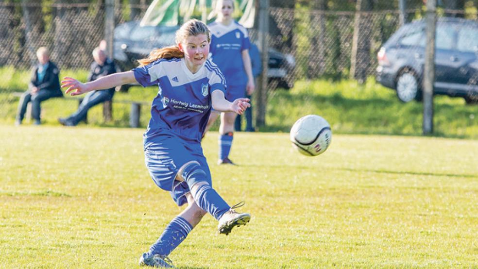 Ambitioniert ging Wiebke Dreesmann für den HSV ans Werk und erzielte zwei Tore. © Foto: Mentrup