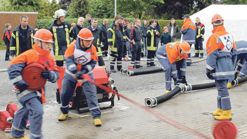 Beim Wettkampf ist präzises Teamwork gefragt, jeder Fehler kostet Zeit und Punkte. © 