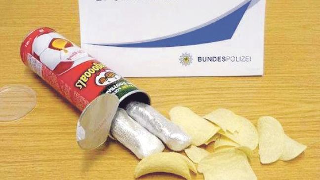 Heroin und Kokain in Chipsdose versteckt