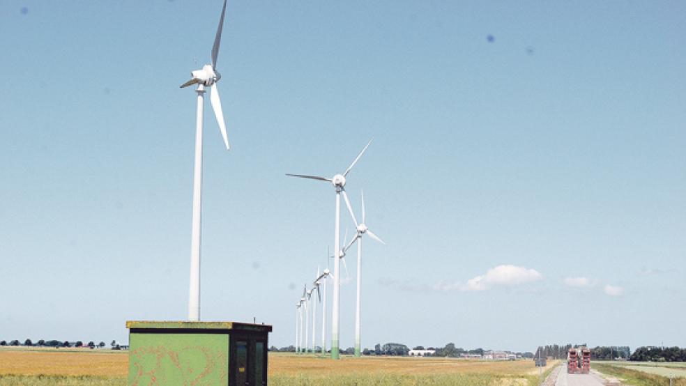 Die Windräder am Heerenweg werden durch leistungsstärkere Konverter ersetzt. © Foto: Hoegen