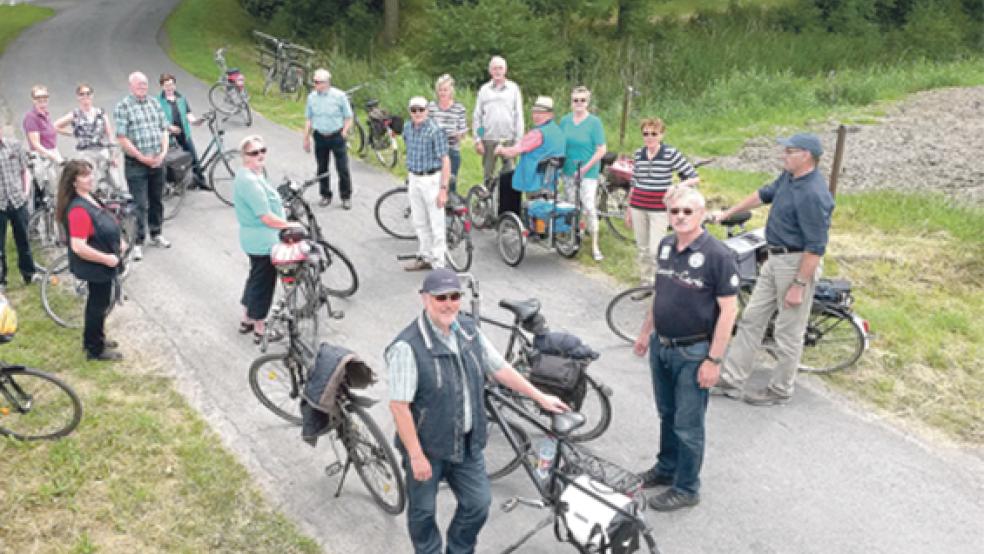 Rast auf Radroute durchs alte Dollartland. Am 26. Juli wird wieder eine Tour angeboten. © Foto: privat