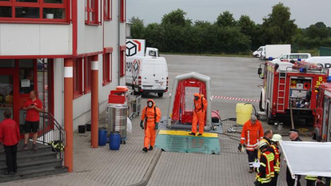 Zehn Verletzte durch giftige Chemikalie