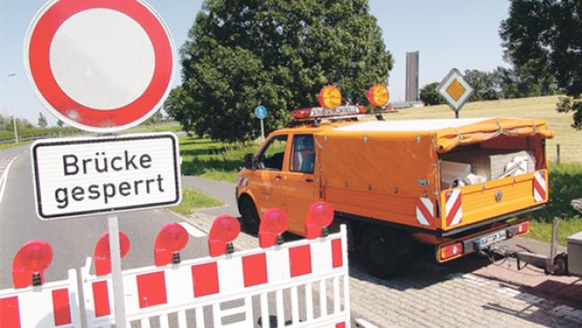 Erneute Sperrung der Emsbrücke
