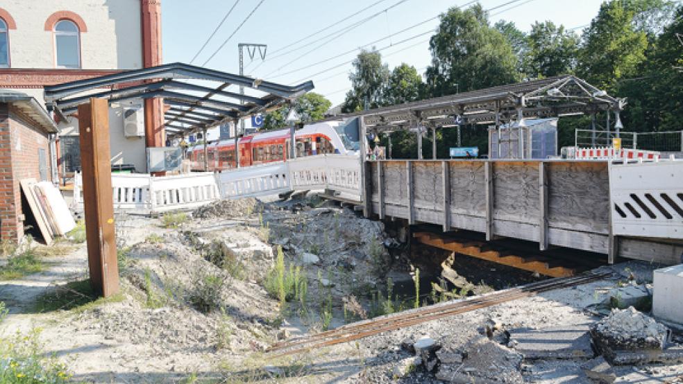 Die Arbeiten am Tunnel ruhen seit Frühjahr 2014, weil das Rammen benachbarte Gebäude erschütterte. Jetzt soll es Ende September/Anfang Oktober weitergehen.  © Foto: Wieking