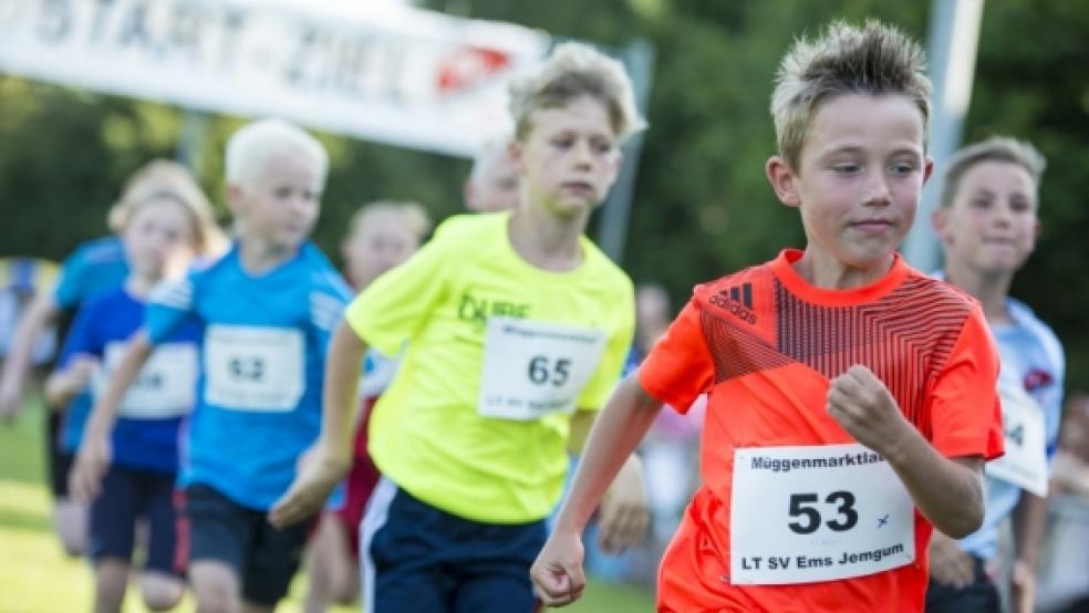 Immer vorneweg: Niklas Lübbers will beim Schülerlauf direkt nach dem Start eine Spitzenposition erobern. © Foto: Mentrup