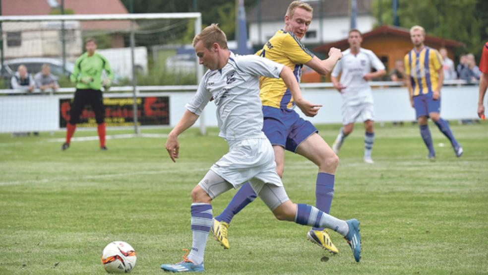 Extrem fleißig war Weeners Christian Meyer. Er und seine Teamkollegen zogen verdient in die dritte Bezirkspokalrunde ein. © Foto: Bruins