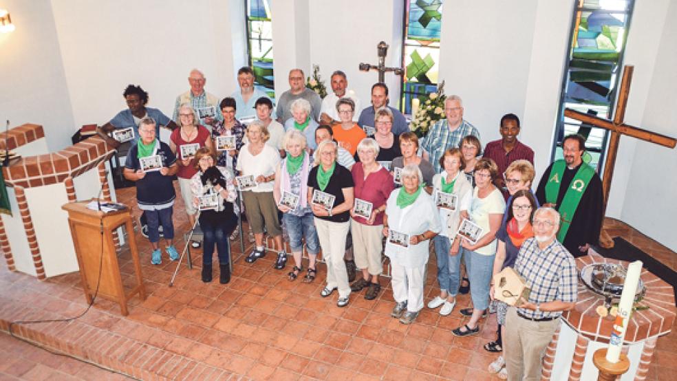 In der Kirche in Ockenhausen endete die diesjährige Pilgeraktion des lutherischen Kirchenkreises Rhauderfehn. Vom Start in Bunde führte sie über 16 Etappen auf einer Strecke von knapp 150 Kilometern bis nach Uplengen. © Foto: Kirchenkreis Rhauderfehn