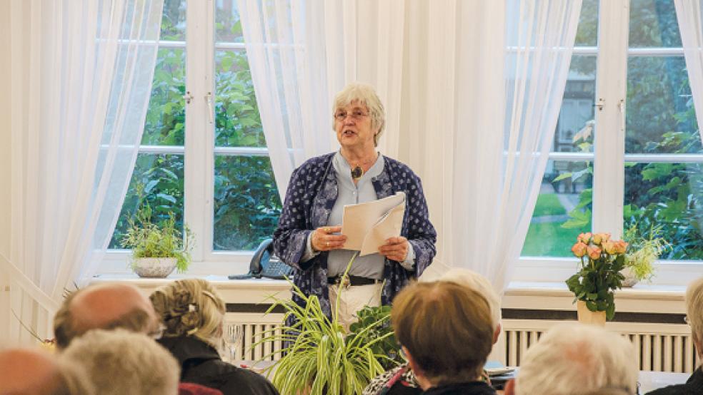Dr. Dr. Heide Braukmüller beschäftigt sich von Kindesbeinen an mit Wilhelmine Siefkes. © Foto: de Winter