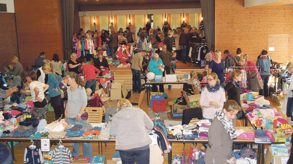 Großer Andrang herrschte bei den vergangenen Börsen in Bingum. © Foto: privat
