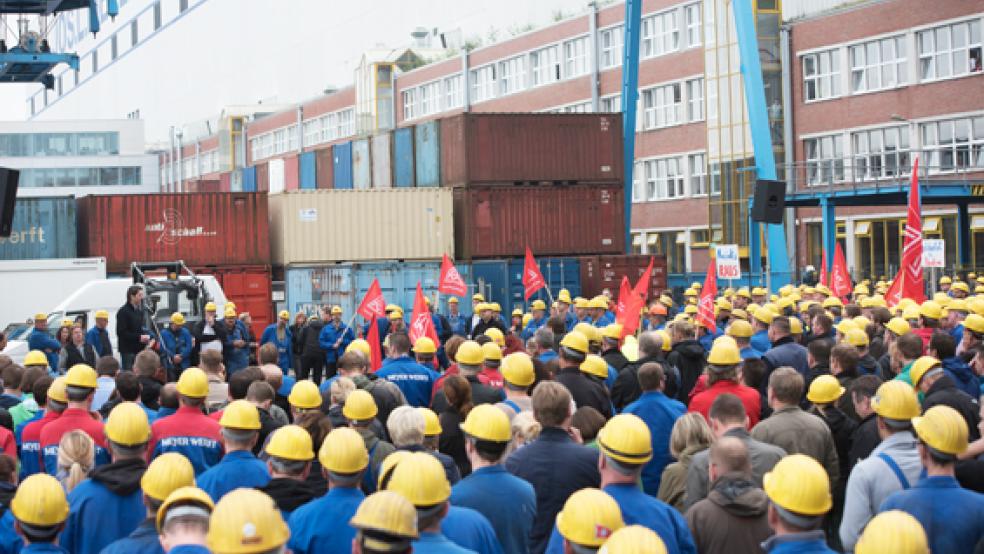 Nach Wochen des Konfliktes gibt es erste vorsichtige Signale, dass Betriebsrat und Unternehmensleitung der Meyer wieder zu einer geordneten Zusammenarbeit finden. © Foto: privat