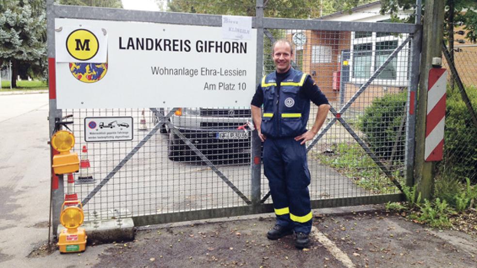 Frank Kuper aus Wymeer war als THW-Helfer im Landkreis Gifhorn im Einsatz.  © Foto: privat