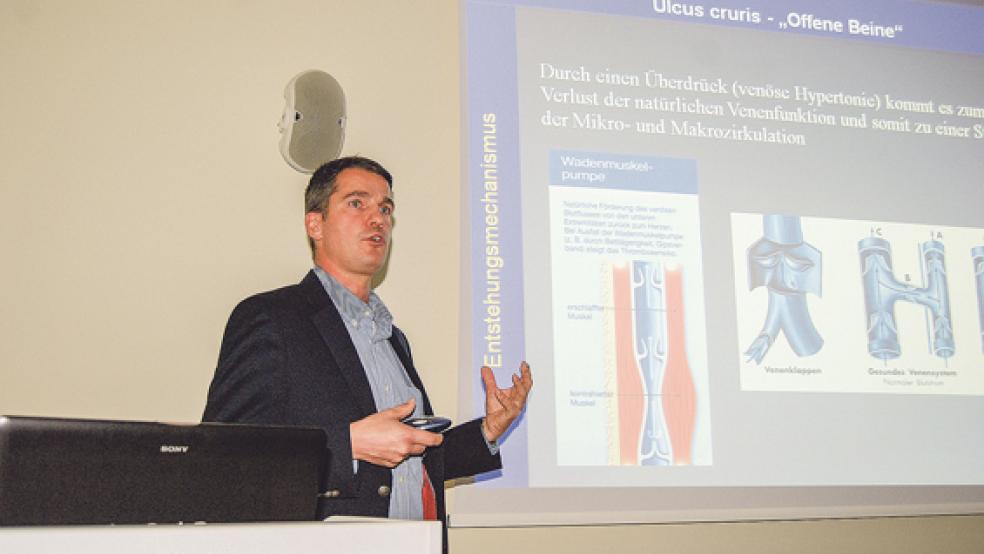 Informierte über Venen­erkrankungen: Dr. Klaus Kayser.  © Foto: Hoegen