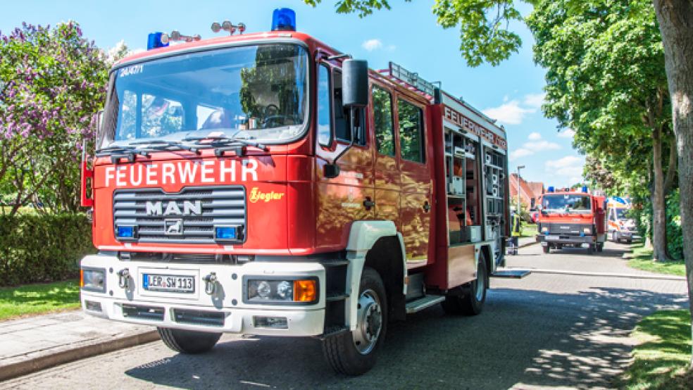 Zehn Mal mussten die Feuerwehren im Kreis Leer am Sonntagabend ausrücken, weil es zu Sturmschäden gekommen war. © Foto: privat