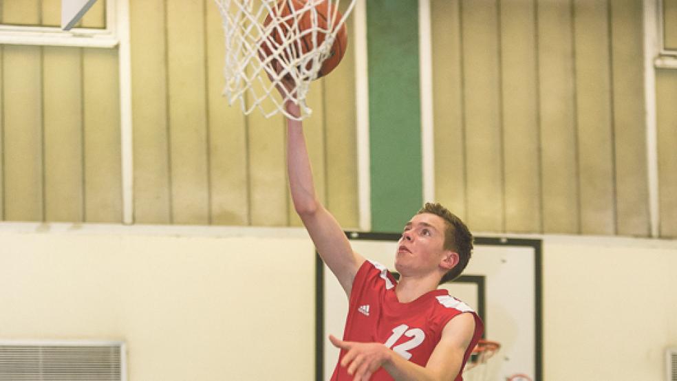 Timo Giese spielte besonders in der zweiten Hälfte unbekümmert auf und war mit neun Zählern gemeinsam mit Fabian Korte Top-Scorer der Weeneraner. © Foto: Mentrup