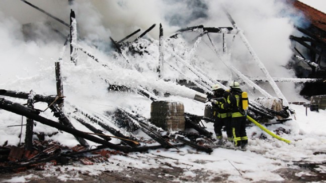 Klinkerwerk in Flammen