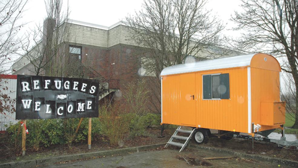 In der Sporthalle an der Floorenstraße in Weener sollen bald wieder Flüchtlinge untergebracht werden. © Foto: Szyska