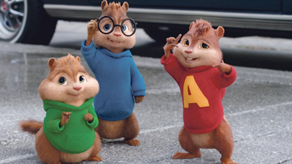 Auch in ihrem vierten Kinoabenteuer ist für Alvin, Simon und Theodore das Chaos vorprogrammiert. © Foto: 20th Century Fox