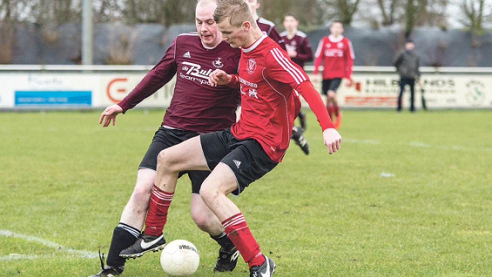 Die Bunder hatten die Gäste der SG Uplengen/Schweringsdorf im Griff. © Foto: Mentrup