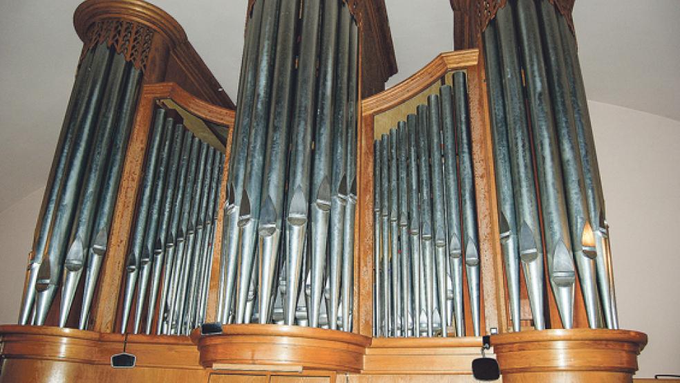 Die Alfred Führer-Orgel der Erlöserkirche in Weener ist von Schimmel befallen. © Foto: Hoegen