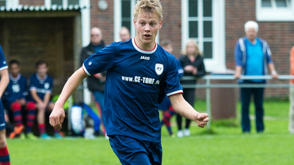Lukas Koets erzielte den Treffer zum 2:0-Endstand für Leer. © Foto: Mentrup
