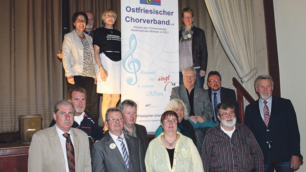 Der Ostfriesische Sängerbund wurde nach 150 Jahren in Chorverband Ostfriesland umbenannt. Auf dem Bild ist der neue Vorstand zu sehen. © Foto: Ostfriesischer Chorverband 