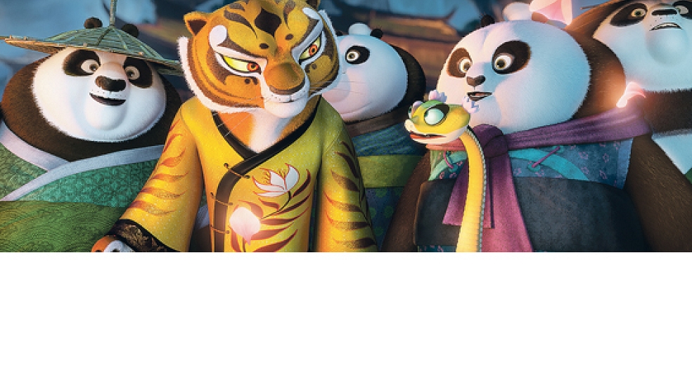 Von wegen »Probier‘s mal mit Gemütlichkeit«: Auch in »Kung Fu Panda 3« geht es für den Pro­tagonisten Po nebst dessen Freunde und Verwandte ganz schön zur Sache. © Foto: Dreamwork