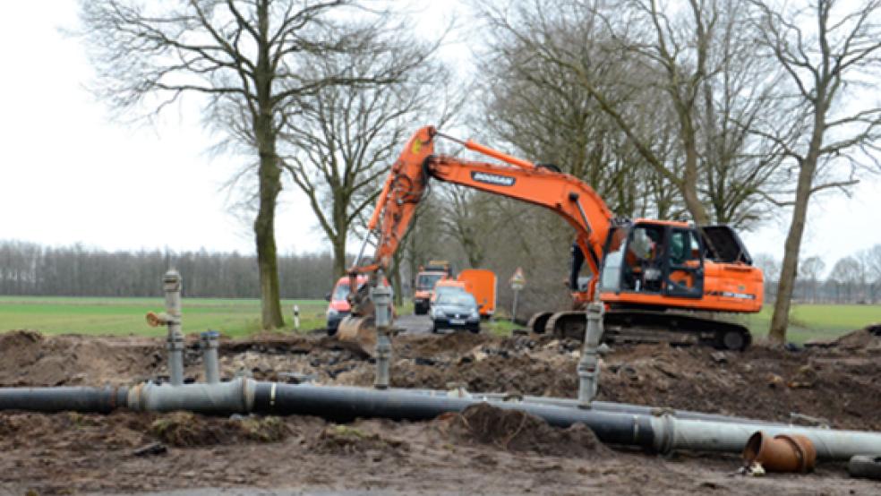 Die alte Brücke wurde komplett abgebaut.  © Foto: de Winter