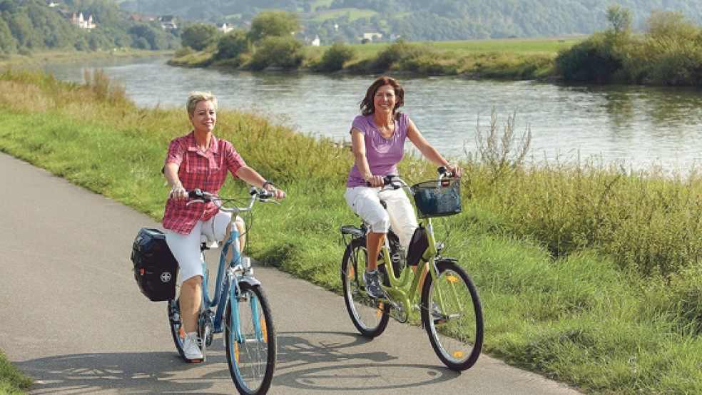 Der Weser-Radweg ist laut ADFC-Radreiseanalyse 2016 der zweitbeliebteste Radfernweg Deutschlands. © Foto: privat