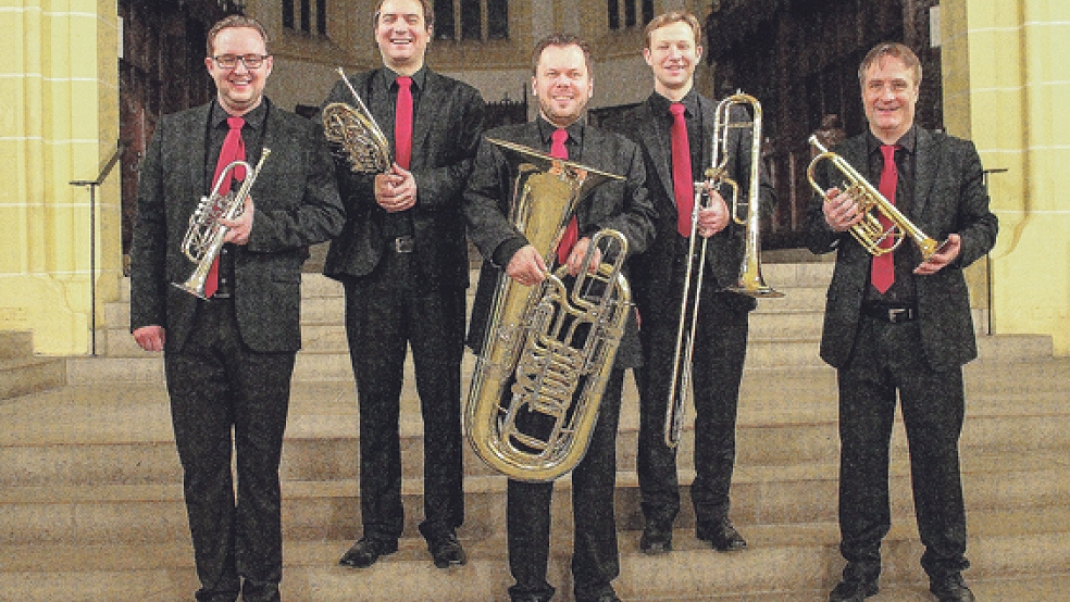 Die Gruppe »Classic Brass« wird am 16. April, um 19 Uhr, in der reformierten Georgskirche in Weener auftreten. © Foto: privat