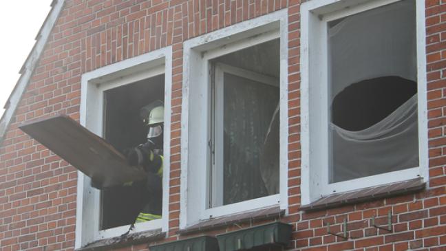 Feuer im Obergeschoss
